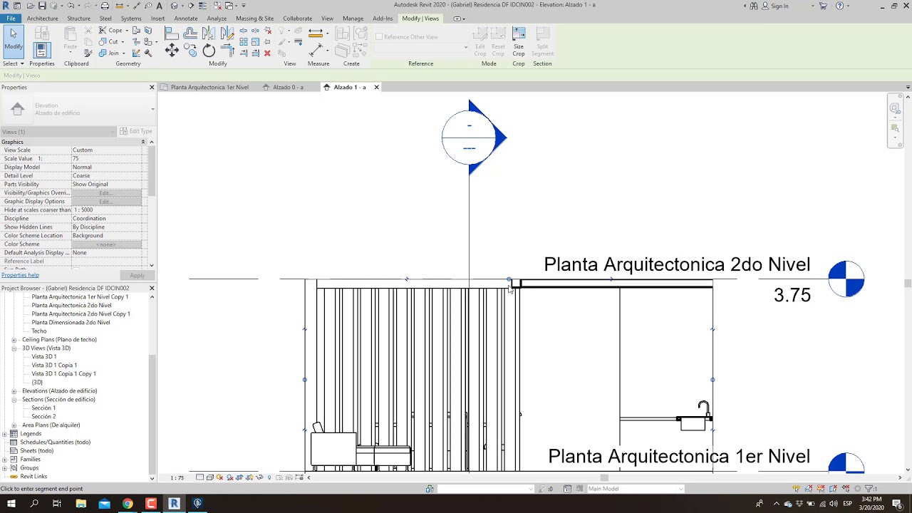 7.REVIT- Elevaciones interiores y exteriores