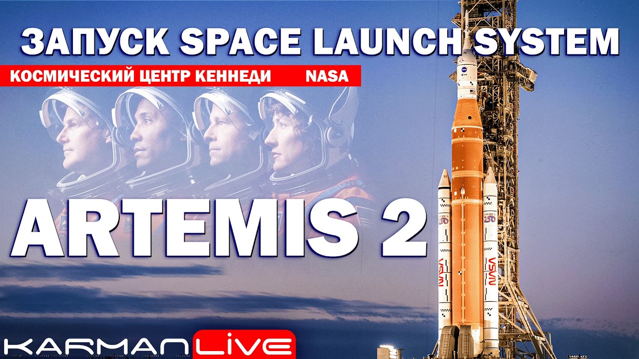 НА ЛУНУ &mdash; Запуск SLS [Artemis II] &mdash; Прямая трансляция