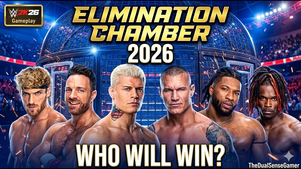 WWE 2K26 Elimination Chamber 2026 Gameplay 🔥 Randy Orton vs Cody Rhodes vs LA Knight