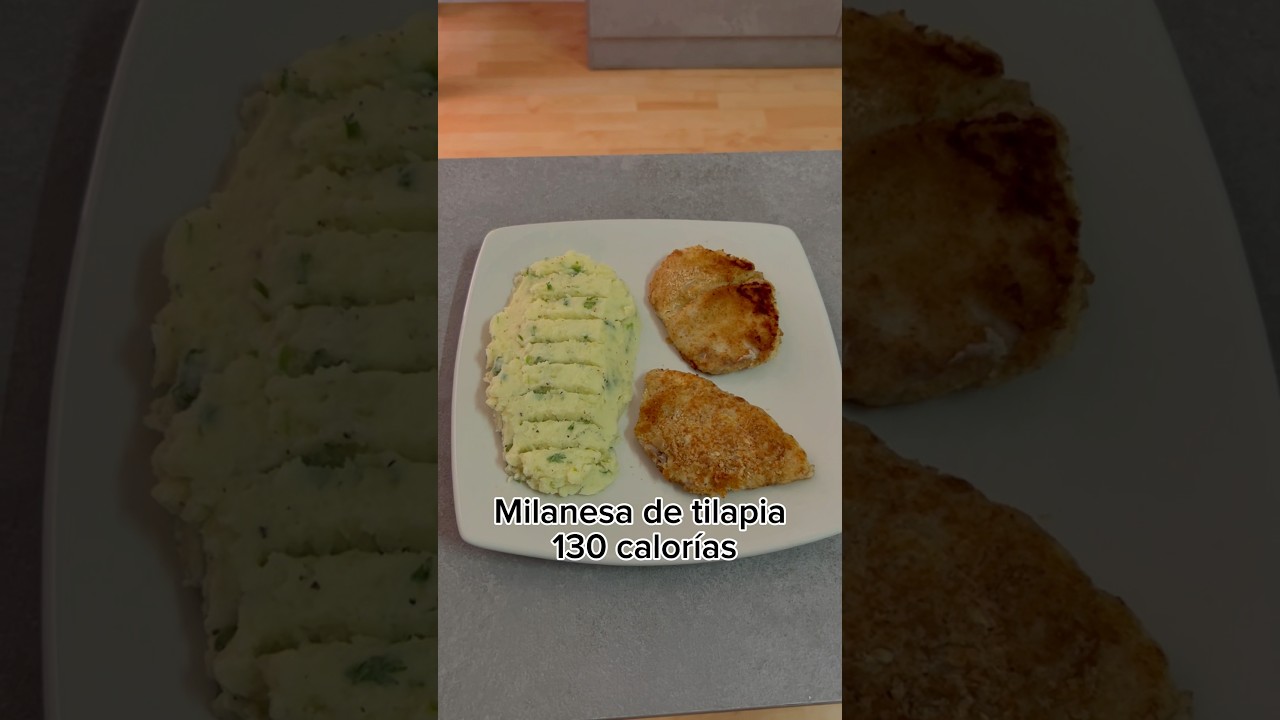 Milanesa de pescado filete de tilapia #recetas #recetasfit #recetassaludables #dieta #adelgazar