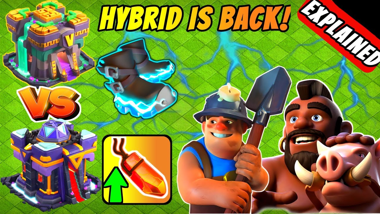 The Ultimate Guide to Attacking with the Hybrid Strategy | TH14 Hybrid Attack | TH14 Electro Boots
