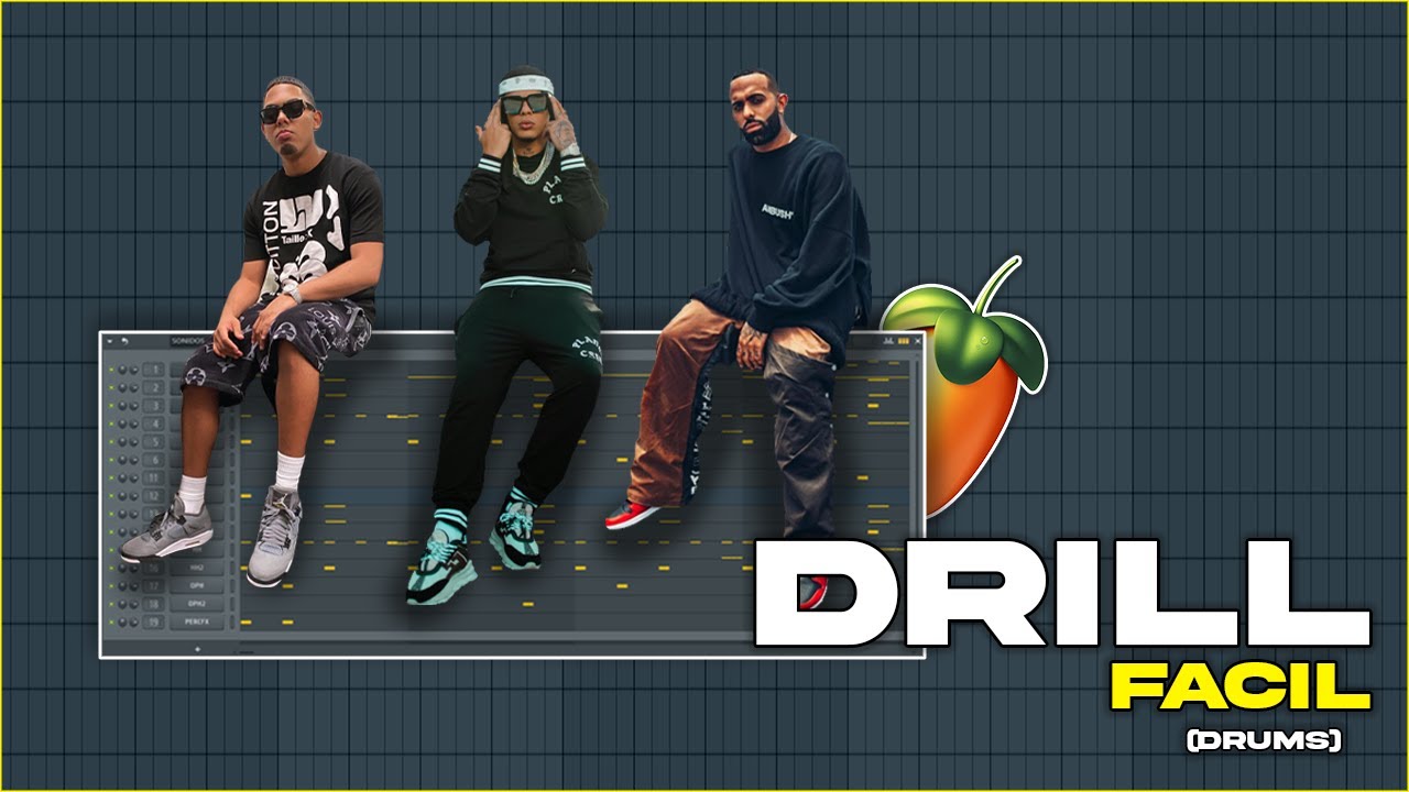 Como hacer DRILL FÁCILMENTE (drums) 🥁⛓️🔥 | Fl Studio 20