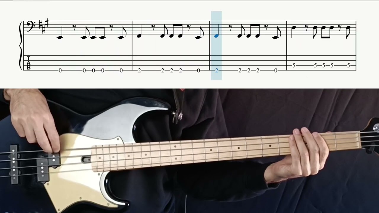 Supersubmarina - Viento de cara . Cover para bajo con partitura y tablatura.