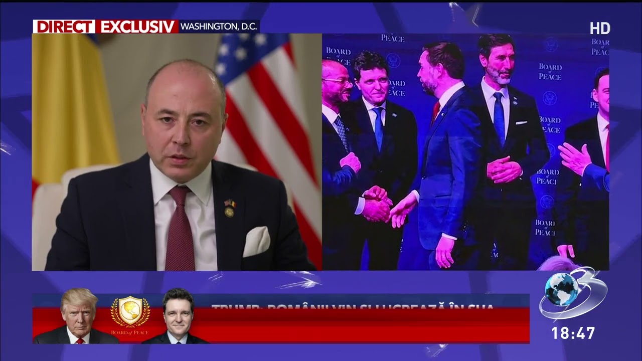 Ambasadorul României în Sua, Andrei Muraru, în direct la Antena 3 CNN