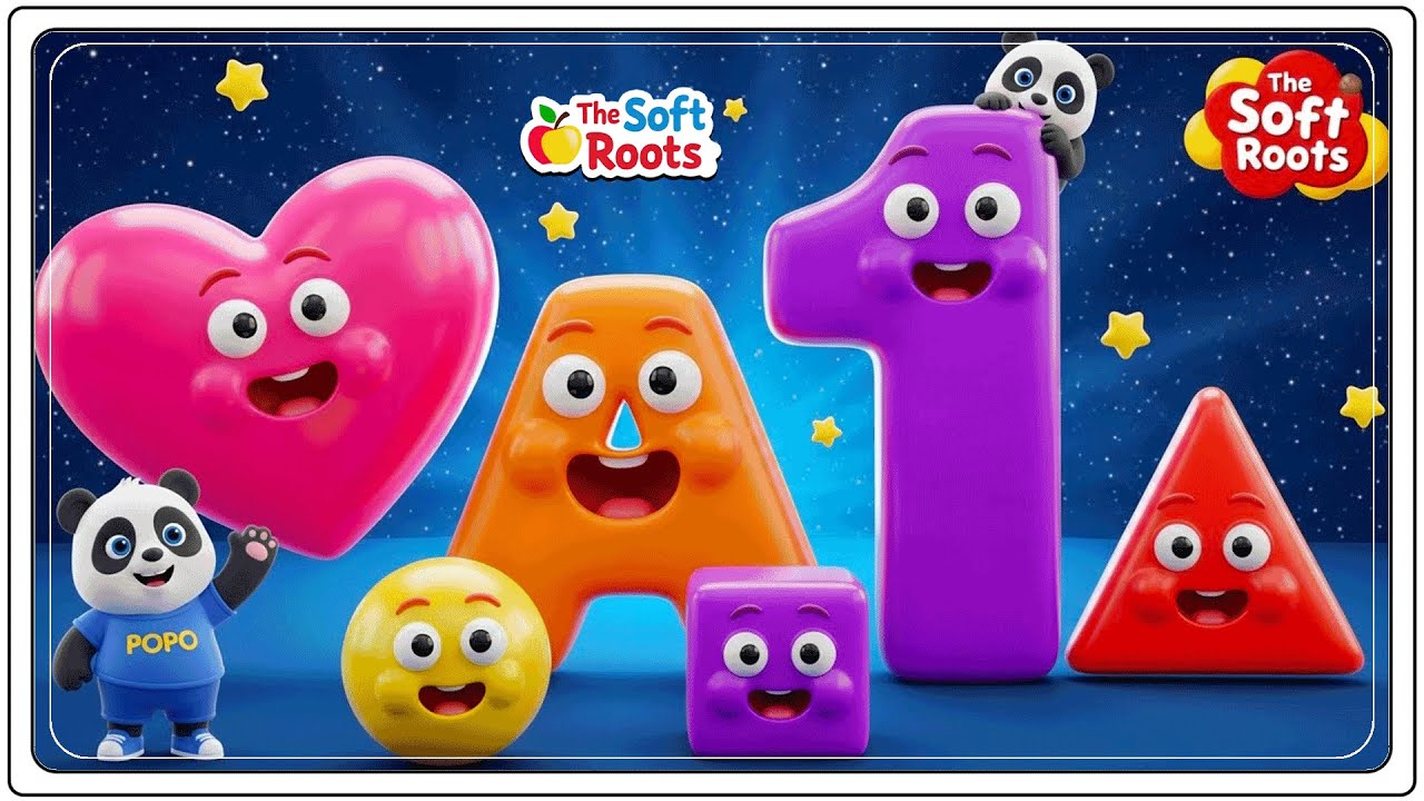Preschool Learning activities for 3 year olds at home | Learn ABC Phonics Shapes Numbers Colors 🌈