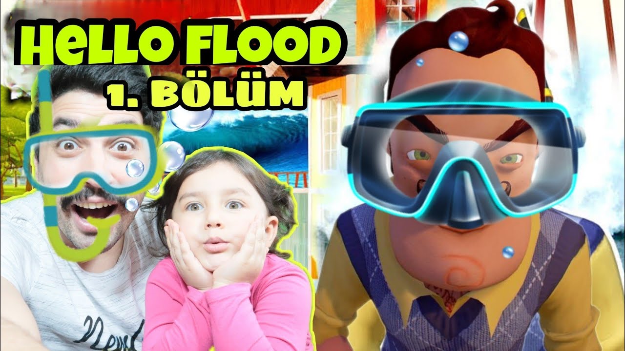 WİLSONUN EVİNİ SU BASMIŞ BIYIKLI NAPTIN SEN! | Hello Neighbor Mod