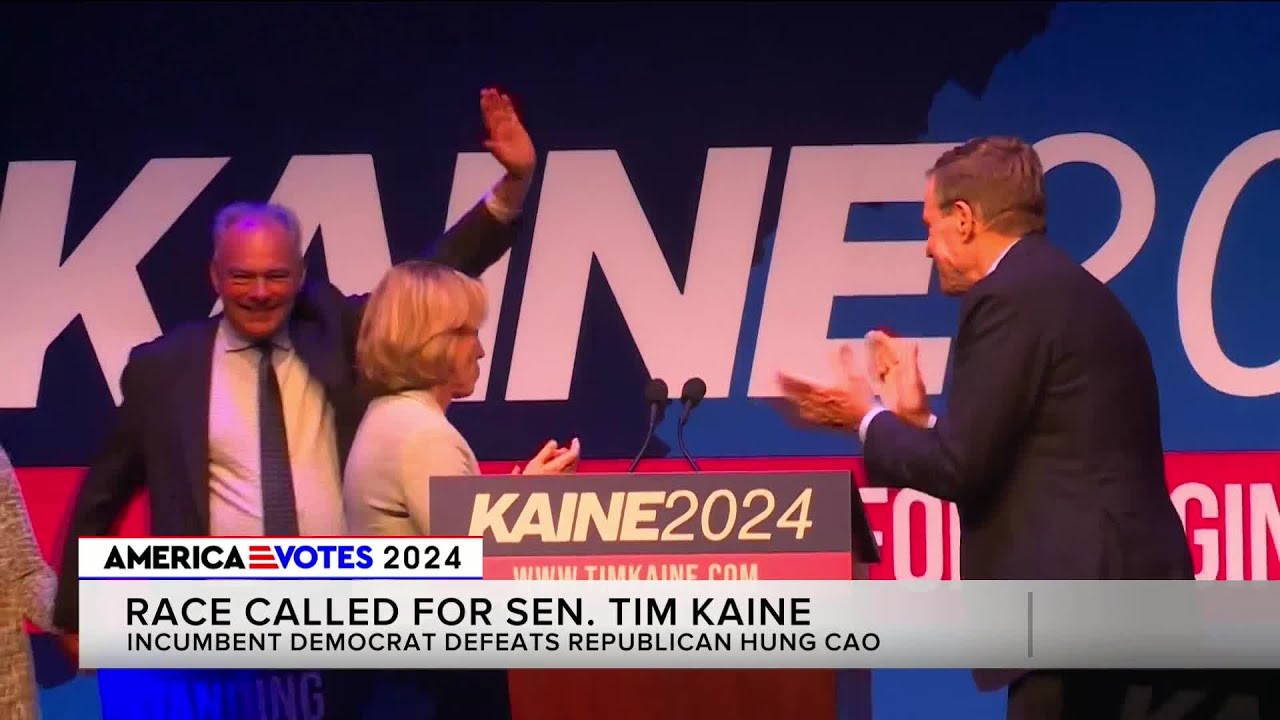 Virginia Election Results: Tim Kaine (D) defeats Hung Cao (R)