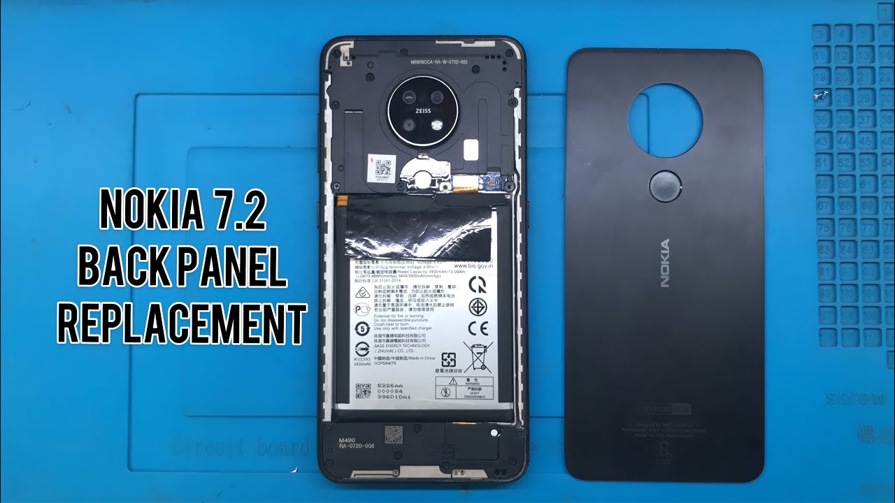 Nokia 7.2 back panel replacement | how to change nokia 7.2 black panel #nokia #repair #new 