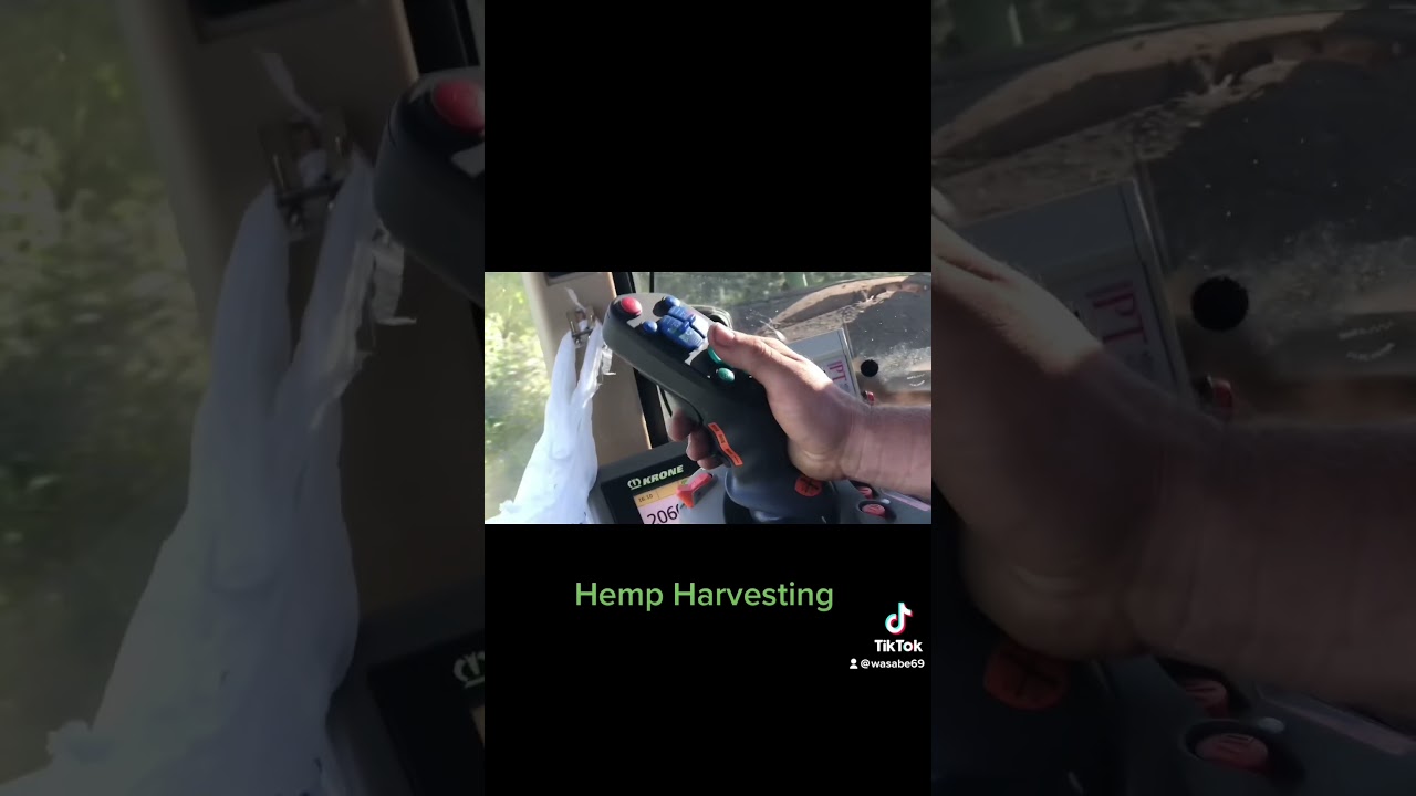 Hemp Harvesting and one of the first to use this new technology.