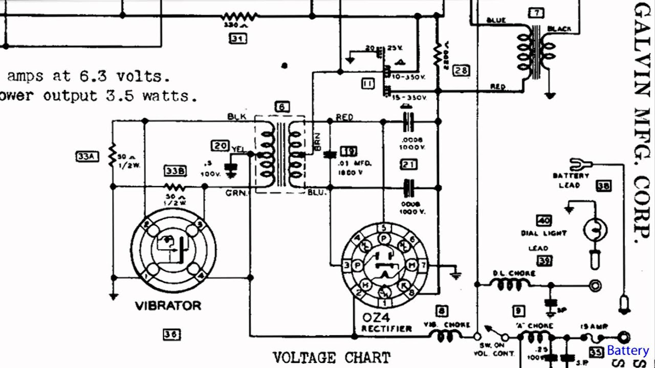 Vacuum Tube Car Radio Motorola 300