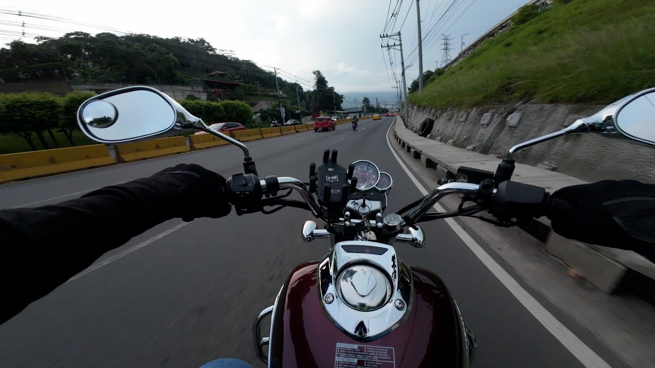 Ruta en moto desde Nuevo Cuscatlán a San Salvador | Honda Shadow 150 | El Salvador
