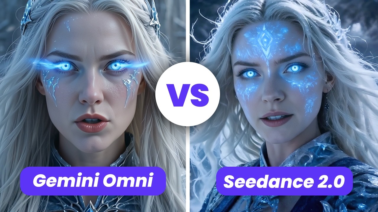 Gemini Omni против Seedance 2.0 | Кто победит? Сравнение лучших генераторов видео на основе ИИ.