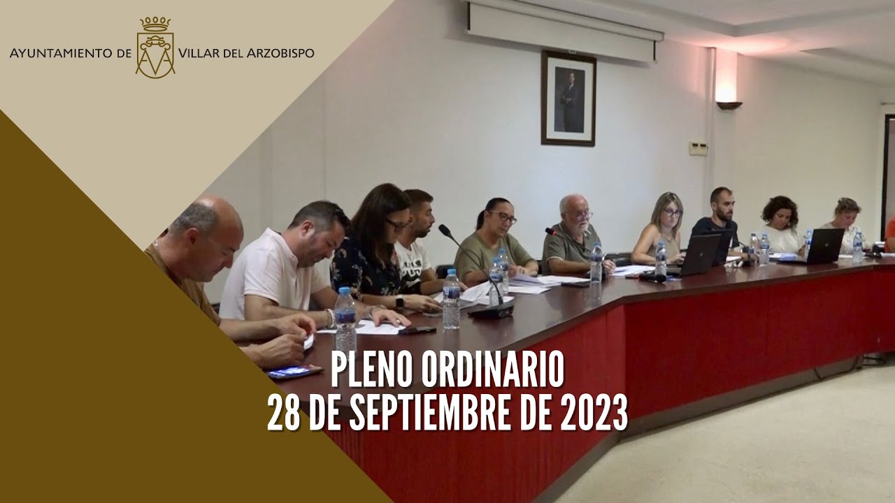 Pleno Ordinario 28 de septiembre de 2023