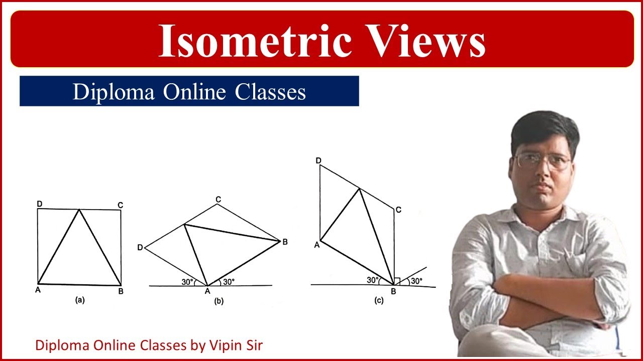 HOW TO DRAW ISOMETRIC VIEW OF TRIANGLE // Engineering Drawing // Classes by Vipin Sir