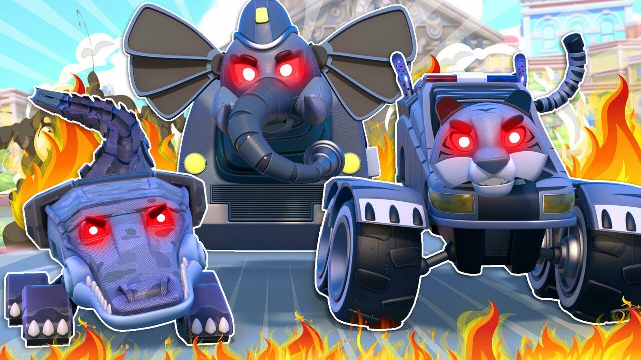 ¡EL EQUIPO DE CLONES MALVADOS ataca Animaciudad! ¡El EQUIPO DE RESCATE está en camino! | Animacars