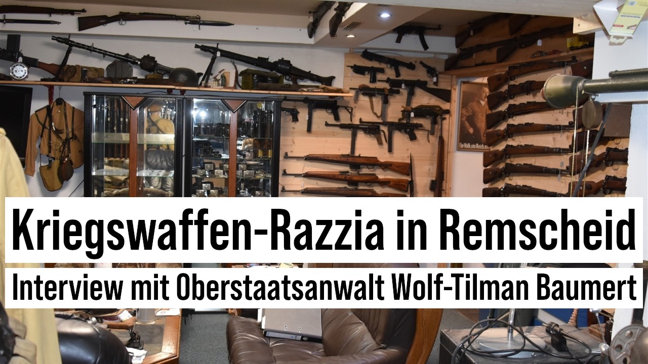 30.10.2025 Remscheid Drei verborgene R&auml;ume mit Kriegswaffen: Razzien bei #Waffenh&auml;ndler-Bande in NRW