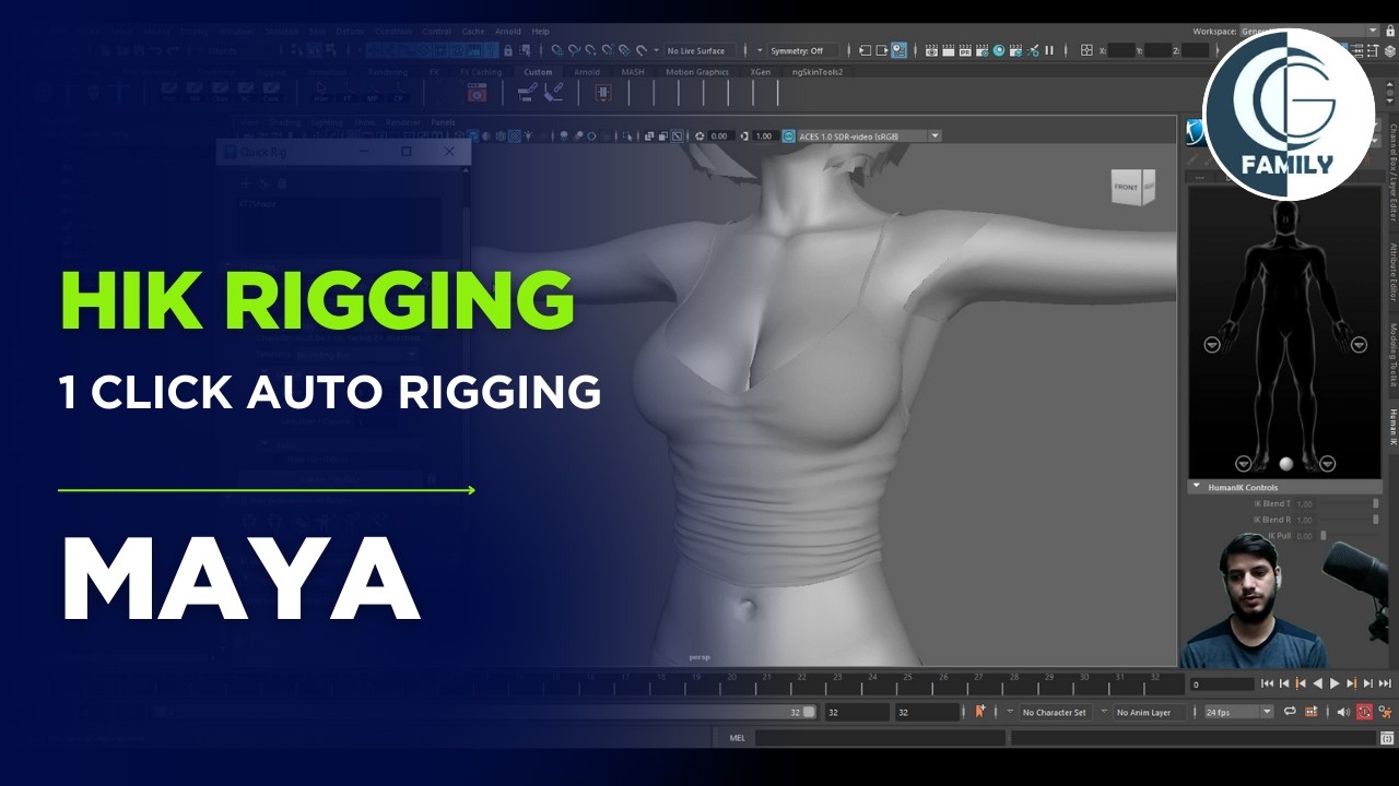 HIK Rigging Made Easy: Your Comprehensive Guide for Beginners - #CGFamilyStudio #3d #rigging #cg