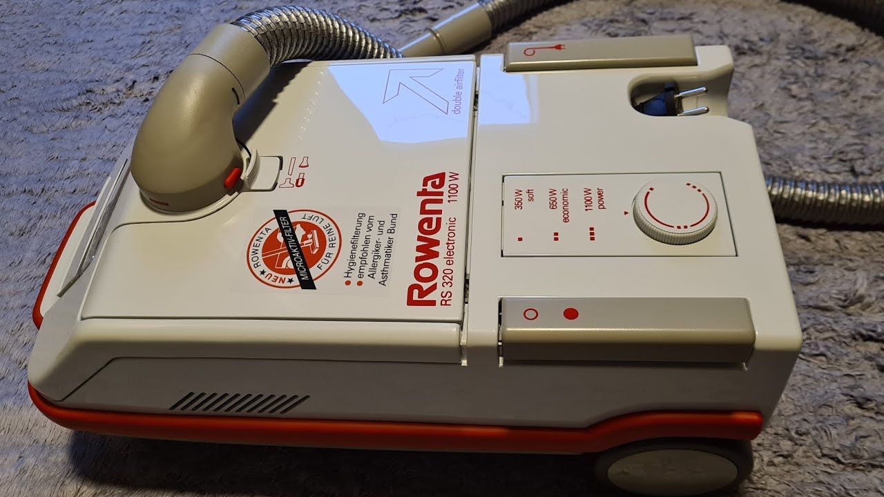Rowenta RS 320 electronic 1100W (1990) vintage canister vacuum cleaner