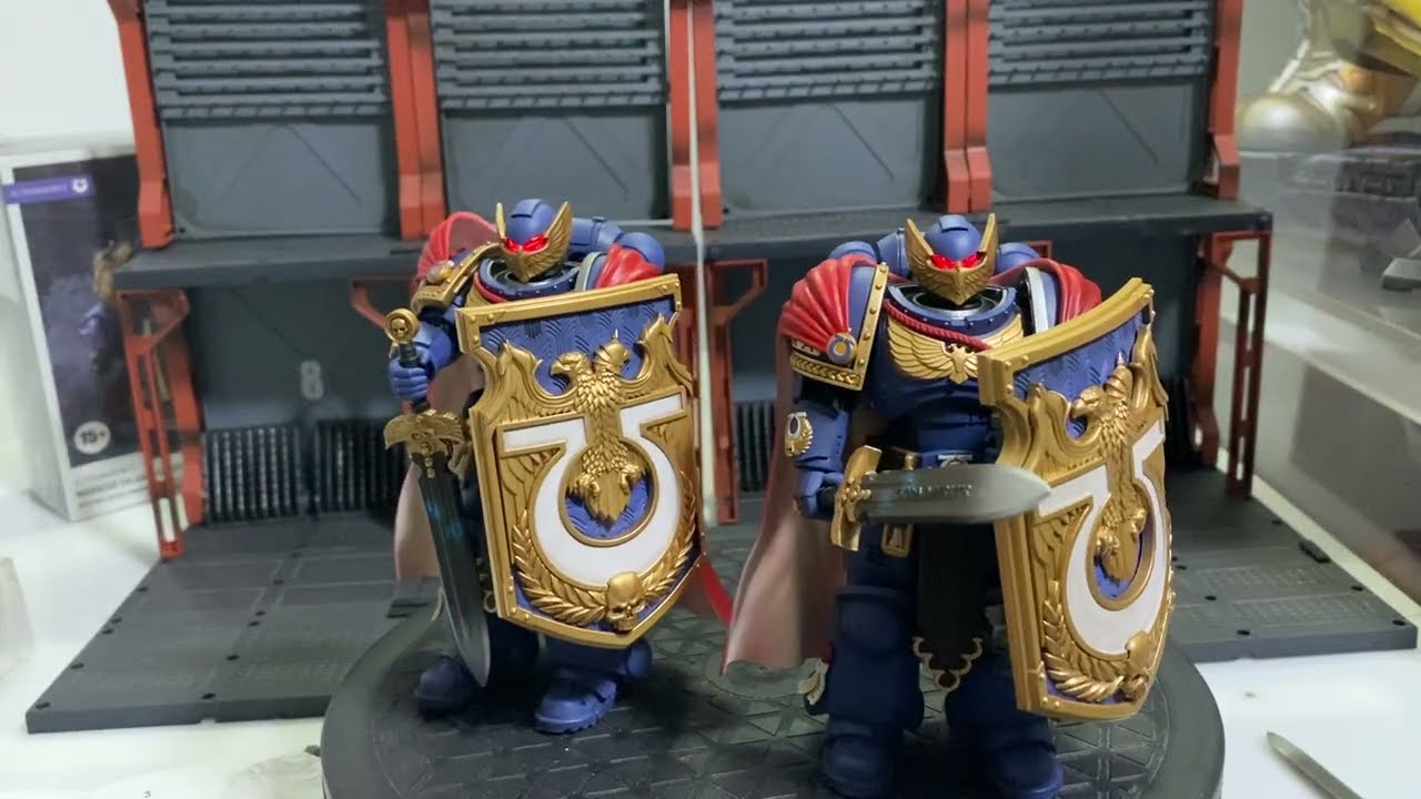 Ultramarines Victrix Honour guard with storm shield and power sword #warhammer #joytoy #unboxing