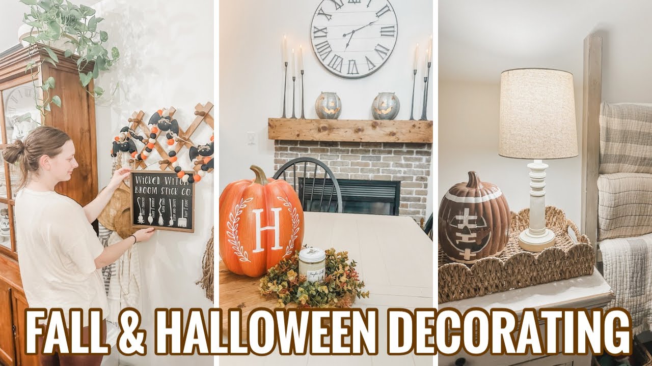 🎃 2024 Fall Decorate With Me | Simple Fall & Halloween Decorating | Using Decor I Already Have