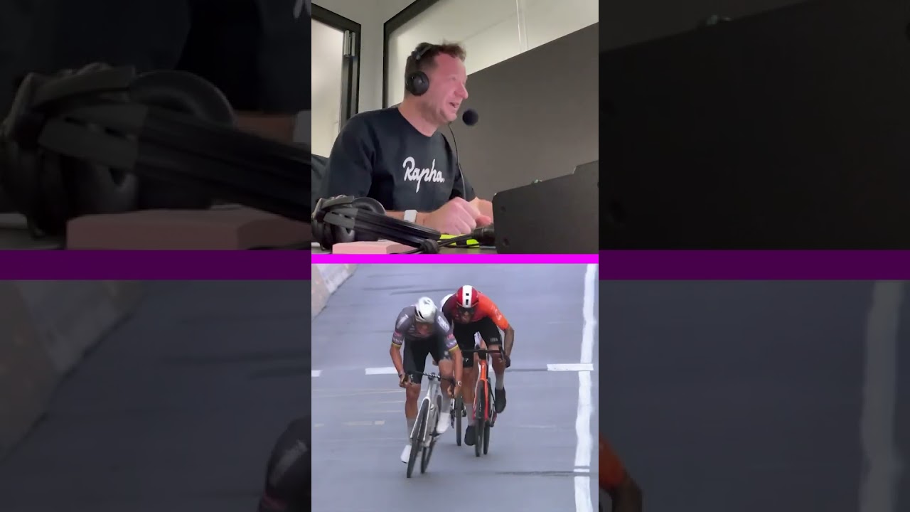 Sports Commentator of the Year for a reason... Rob Hatch reacts to the Milano-Sanremo finish 🎙👏