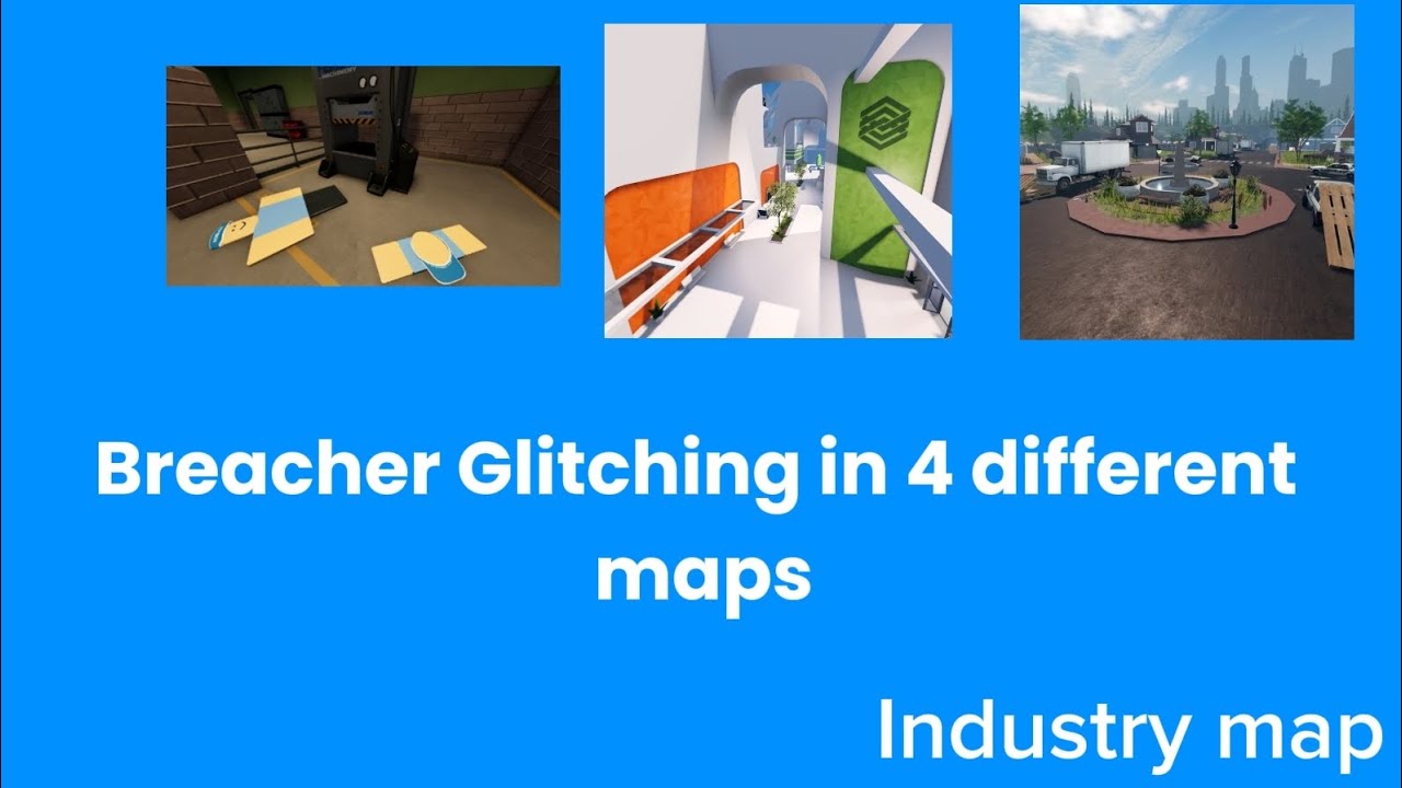 Breacher Glitching In Four Different Maps (Entertainment Purposes) | Roblox Evade