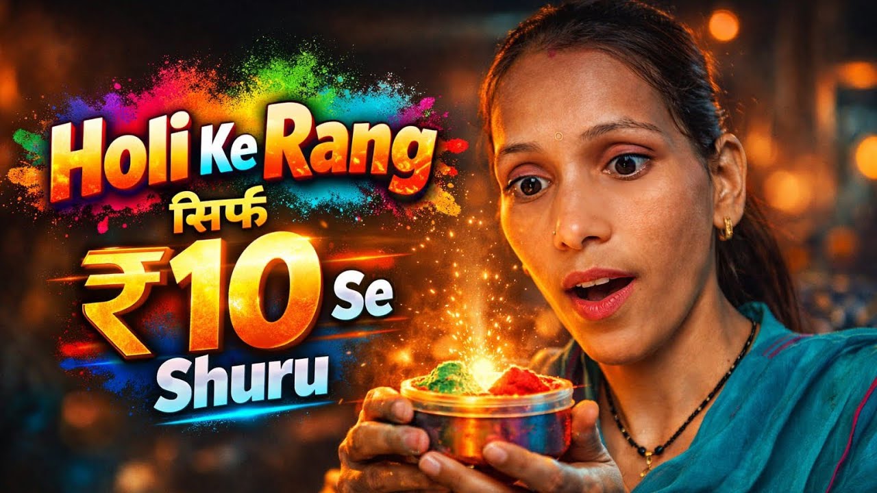 सिर्फ ₹10 में होली के रंग 😲 | सबसे सस्ता ऑफर || ₹10 Mein Holi Ka Rang! Sabse Sasta Offer 😲