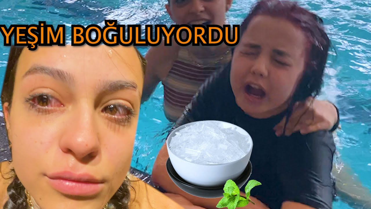 MENTOLLÜ HAVUZ CEZALI BİL BAKALIM OYNADIK w/ @yesimresmi1