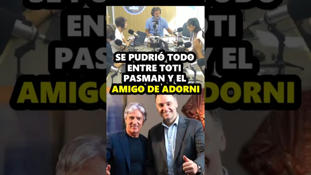 SE PUDRI&Oacute; TODO entre Toti Pasman y Marcelo Grandio por los viajes de Adorni