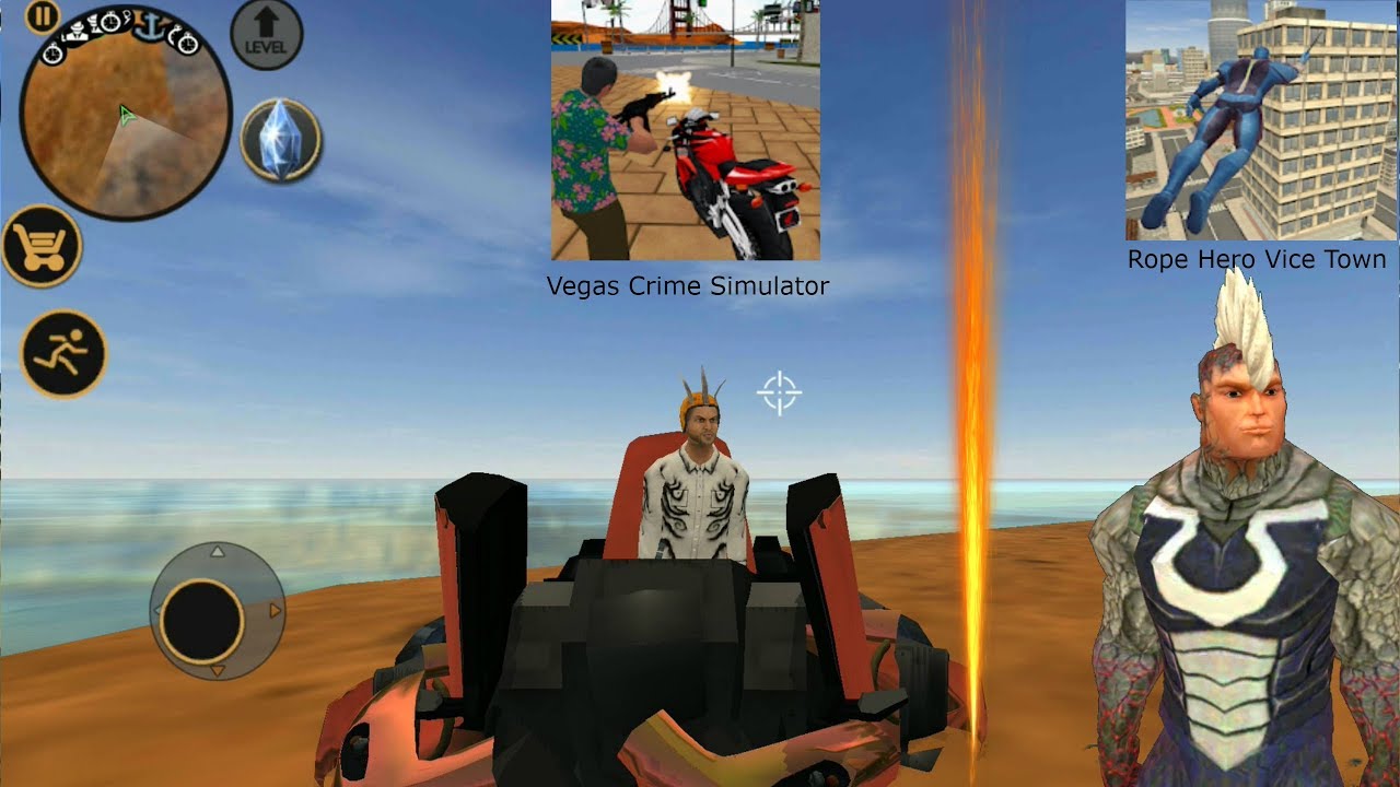 ► Vegas Crime Simulator , Superman Army Camp Battle | Rope Hero Vice Town Zombie New Update