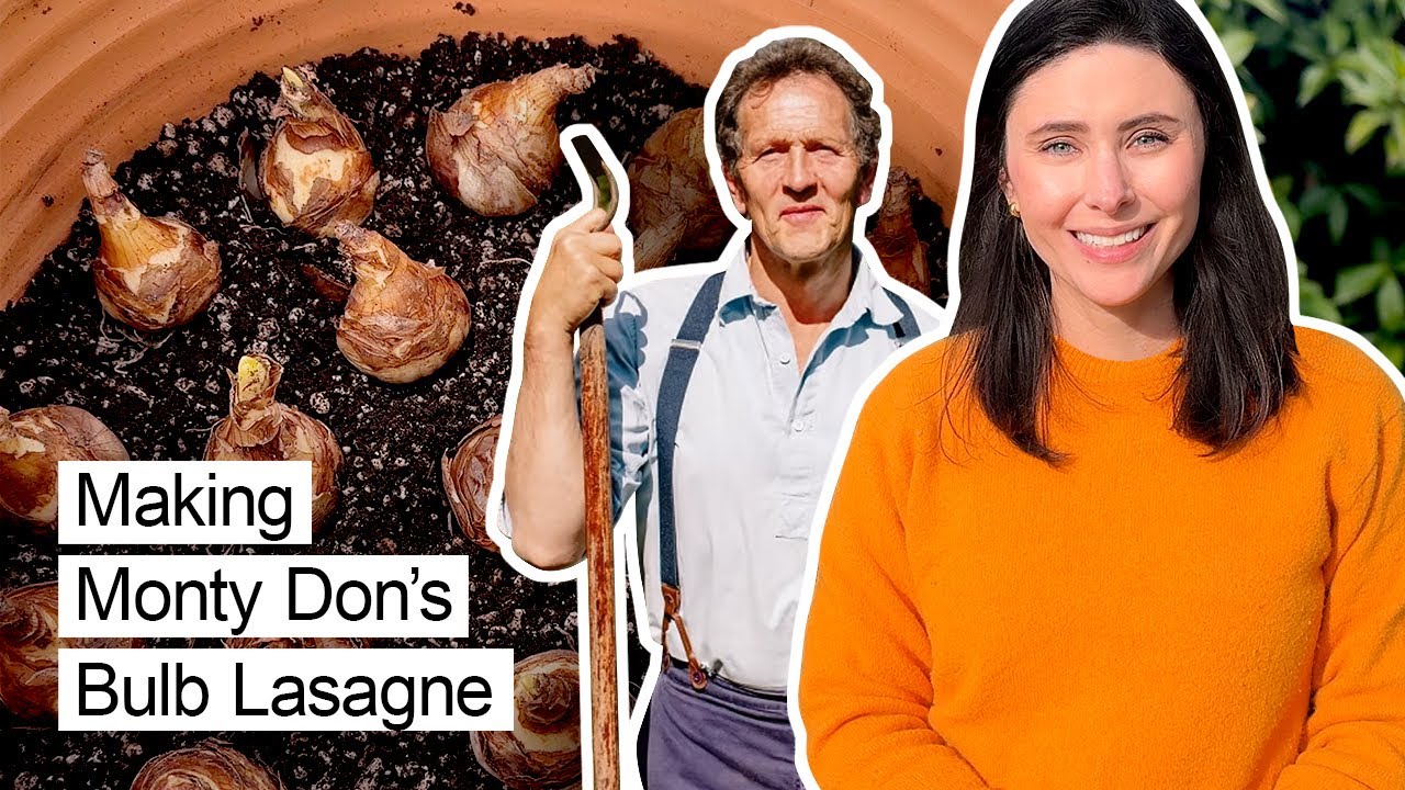 I Try Making Monty Don's Bulb Lasagne | Planting Bulbs | Container Gardening for Small Spaces