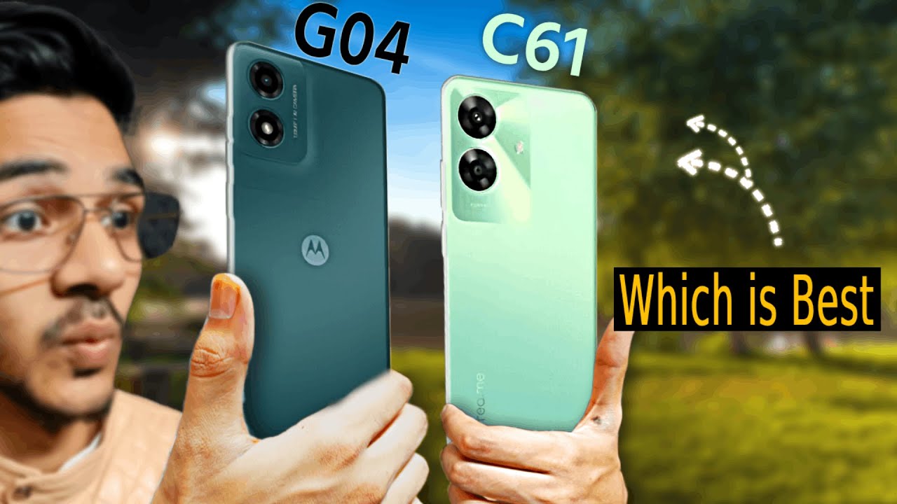 Latest Realme C61 vs Motorola G04 🔥 which is the best phone under 8000? Full Comparison