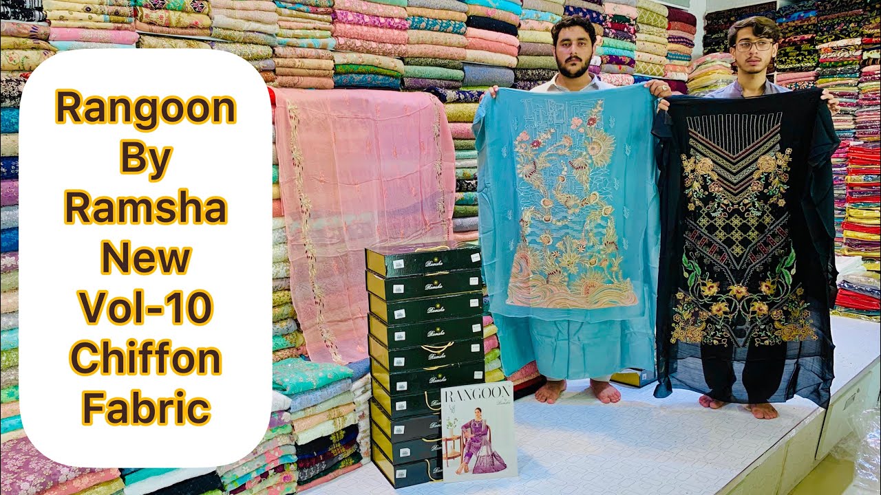 Pakistani Top Brands ❤️❤️ | Rangoon By Ramsha | Vol-10 Fancy Collection 👗👗 Shiffon Fabric