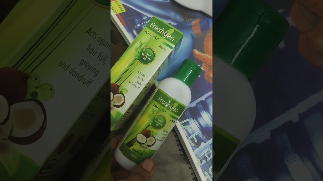 Freshgen hair oil #freshgenhairoil #hairfall #greyhair #dandruff #ayurveda #madeinindia 