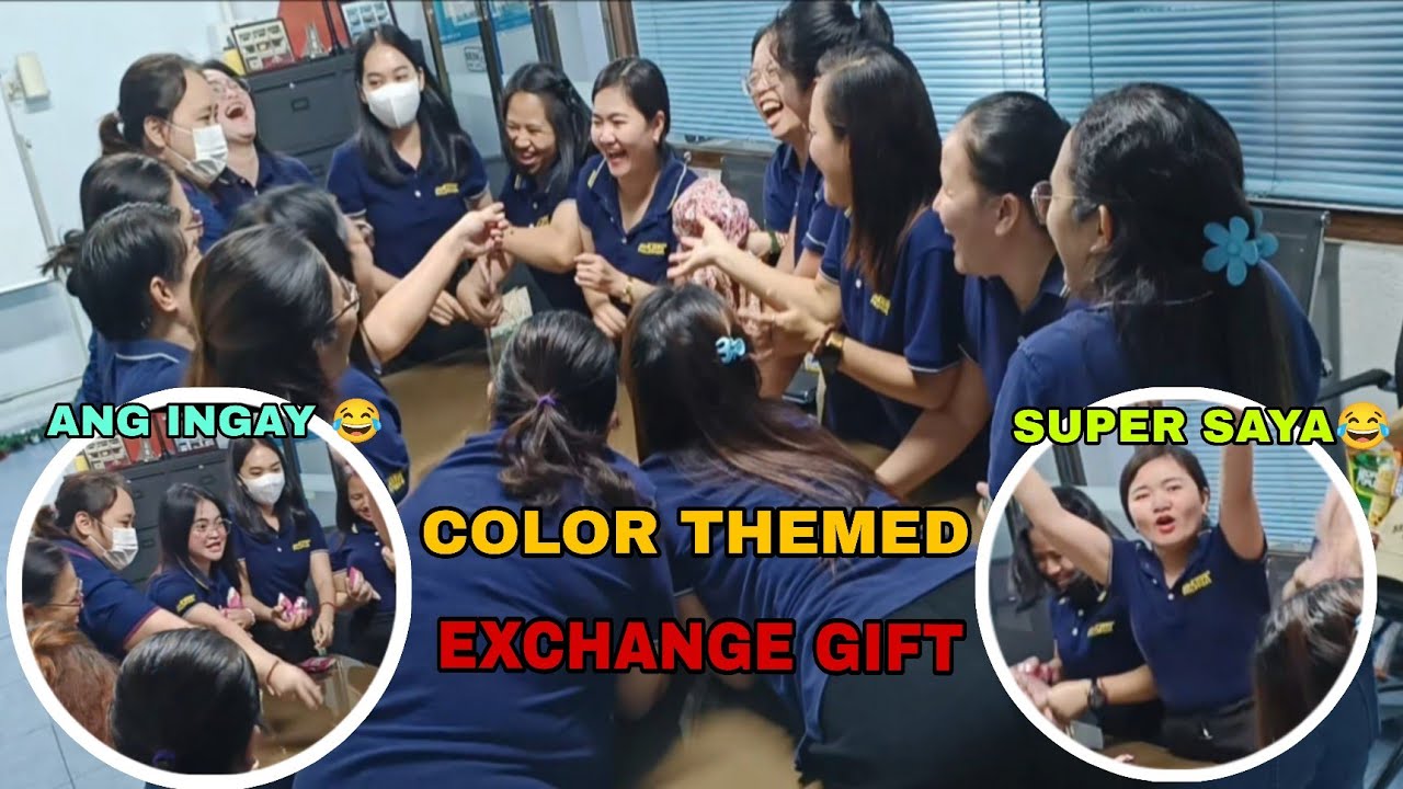 COLOR THEMED EXCHANGE GIFT 🎁 WITH WORKMATES| HERLYN BATIN