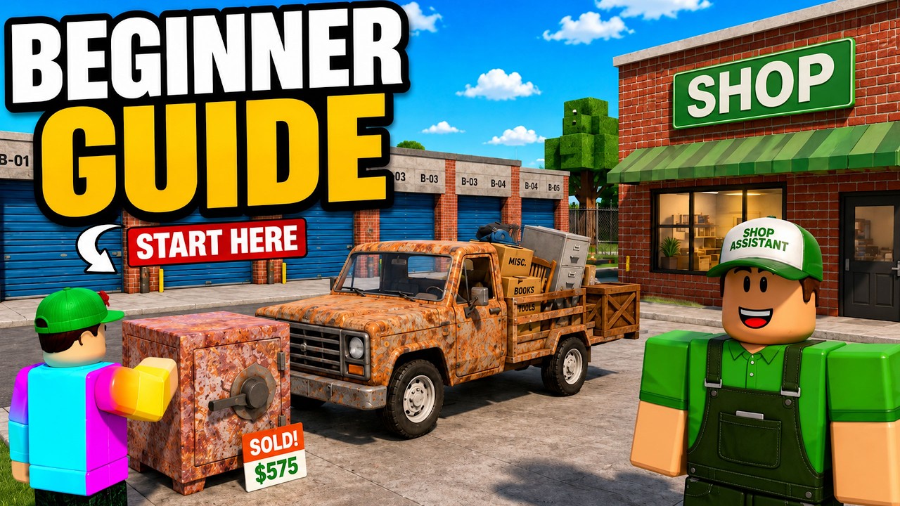 STORAGE HUNTERS OPEN WORLD FULL BEGINNER GUIDE (MONEY, AUCTION, VEHICLES, MUTATION, UPGRADES) Roblox