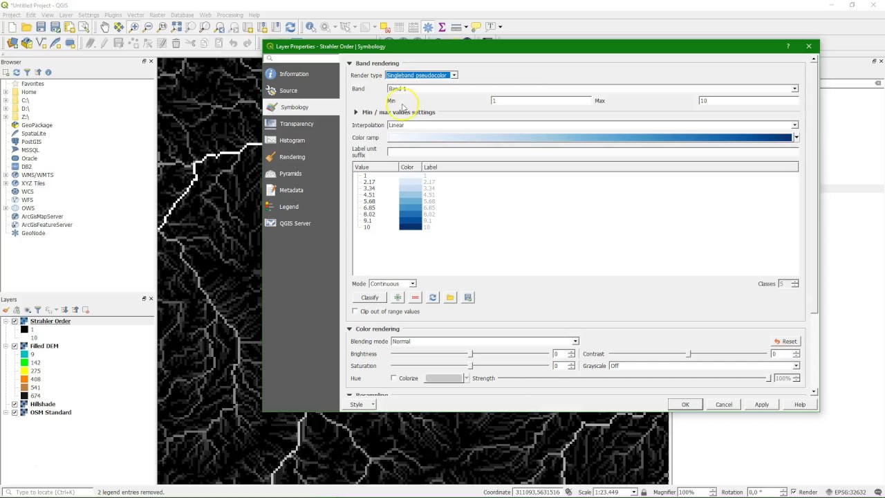 Stream and Catchment Delineation in QGIS using SAGA Tools