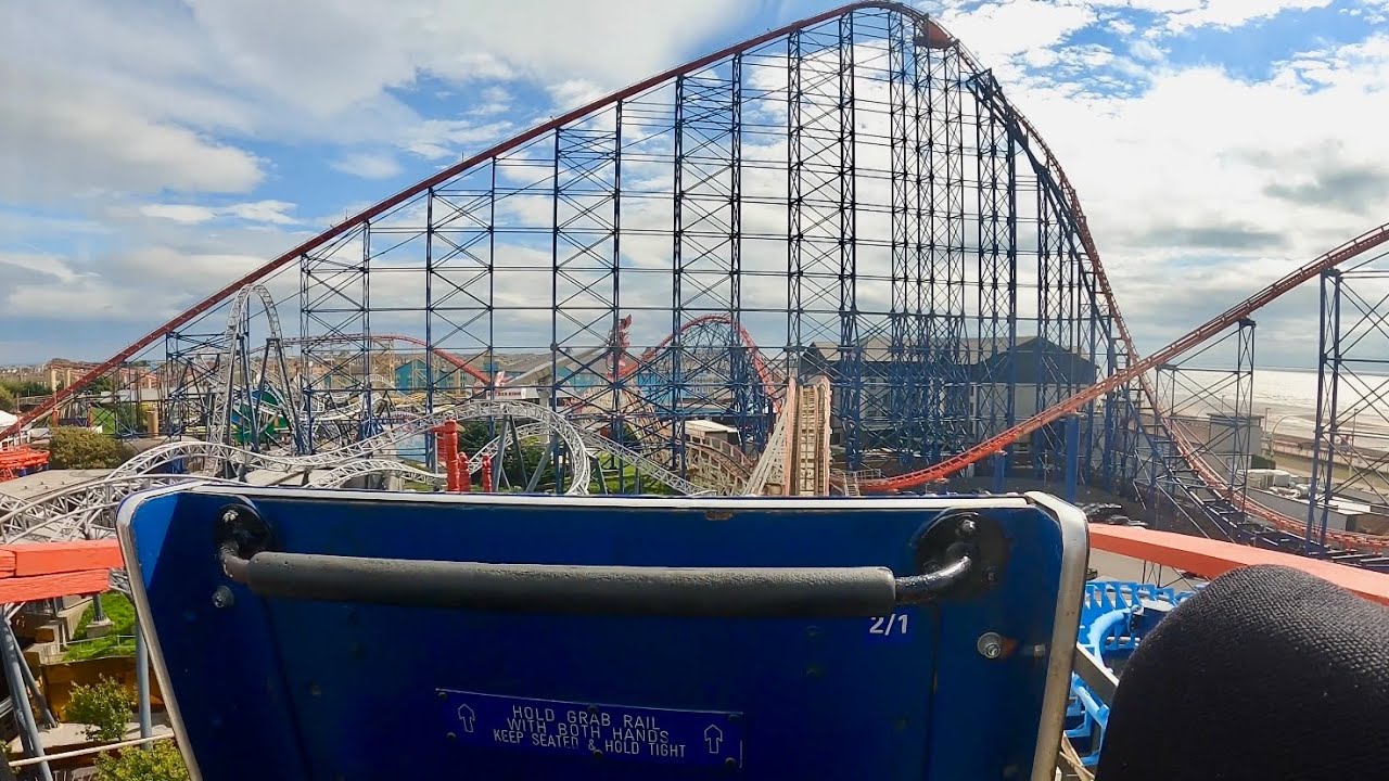 Big Dipper CLASSIC 1923 Roller Coaster 4K POV! | Blackpool Pleasure Beach England [No Copyright]