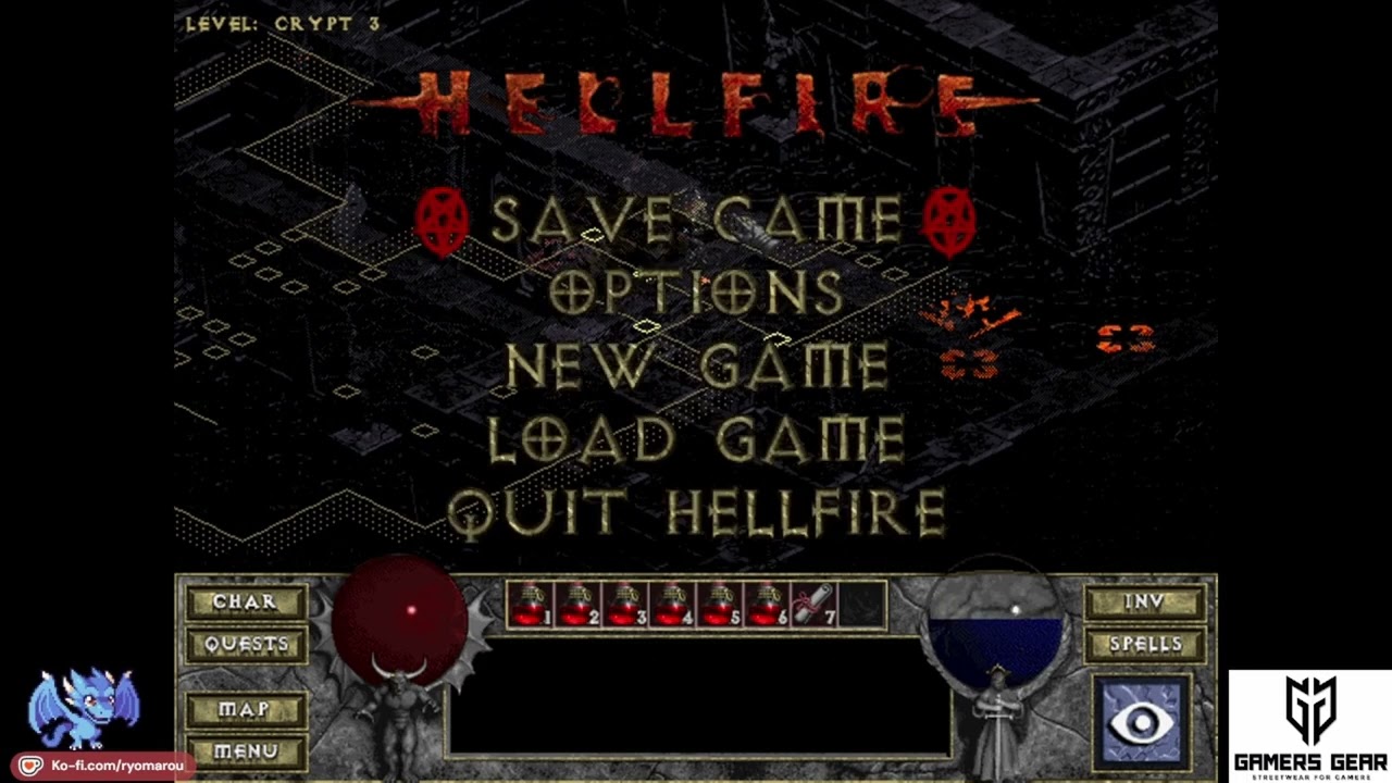 Diablo Hellfire - Playthrough Part 23 - Crypta 3 (Schwierigkeitsgrad Hell)