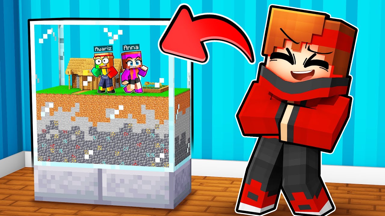 J'ai piégé mes Amis dans ce Minuscule MONDE Minecraft !