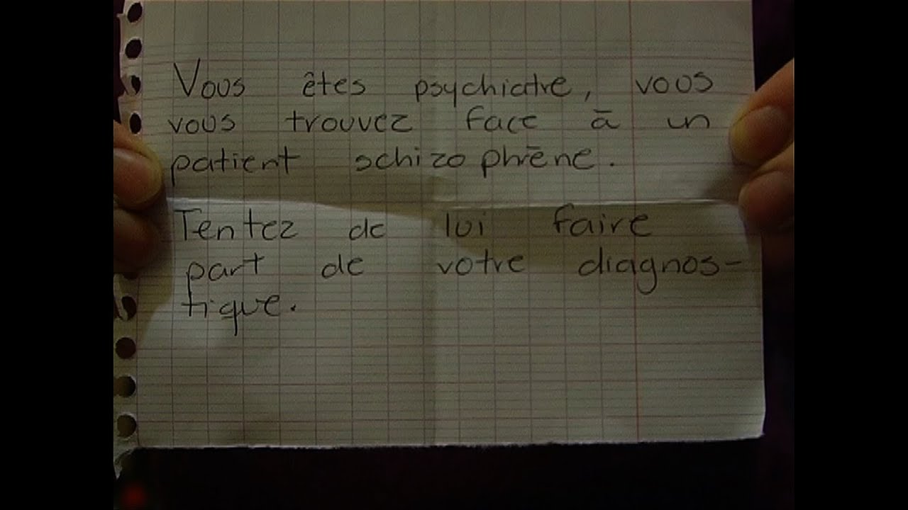 le psychodrame du schizophrène (psychodrame de martha)