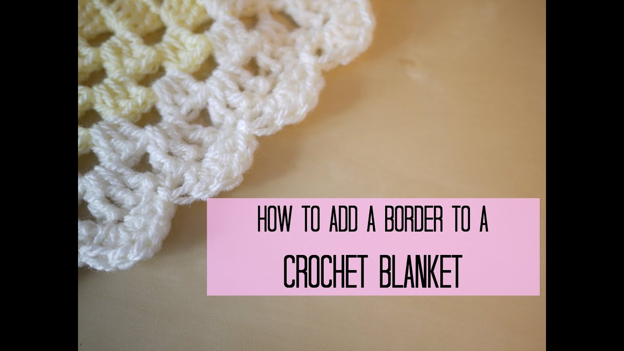 CROCHET: How to add a crochet border (scalloped/shell edging) | Bella Coco