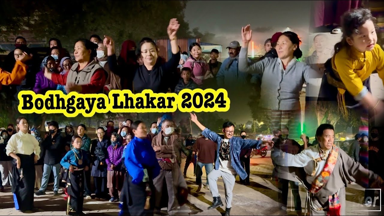 Bodhgaya Lhakar Gorshey 2024|| New Lhakar Gorshey 2024|| Tibetan People in Bodhgaya, India 🇮🇳 ||