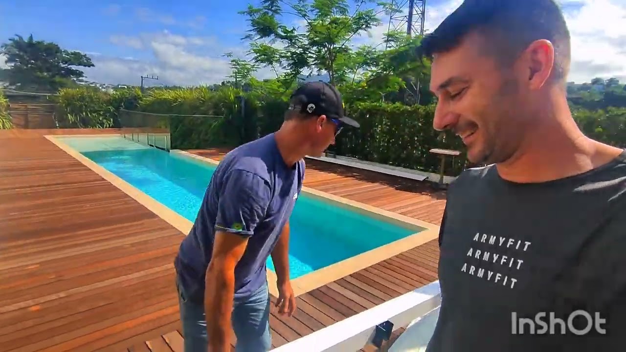 Pergolado em alumínio e vidro 