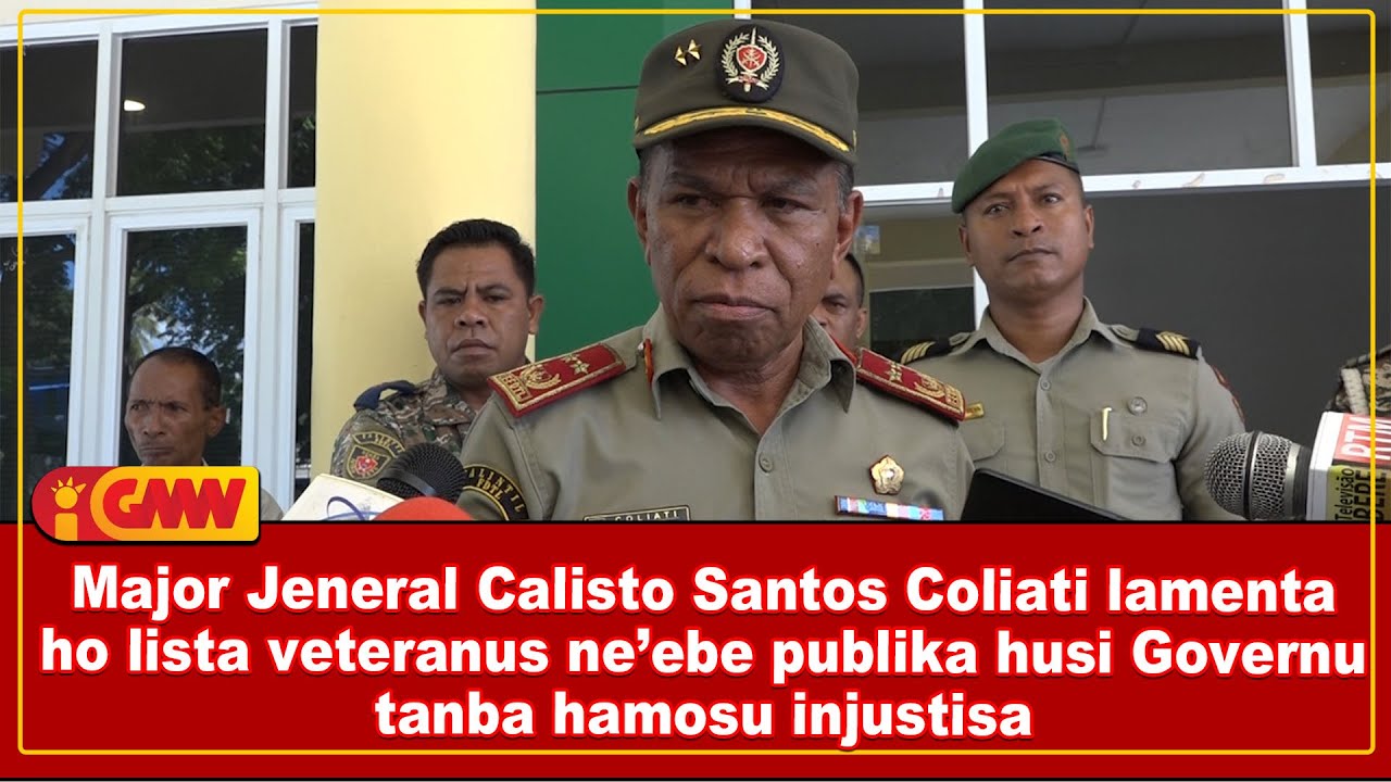 MJ Calisto Santos Coliati lamenta ho lista veteranu ne’ebe publika husi Governu tanba ...