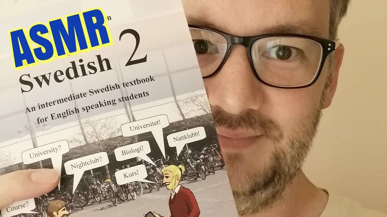 Asmr L&auml;ser p&aring; svenska || Foreigner reading Swedish for ASMR