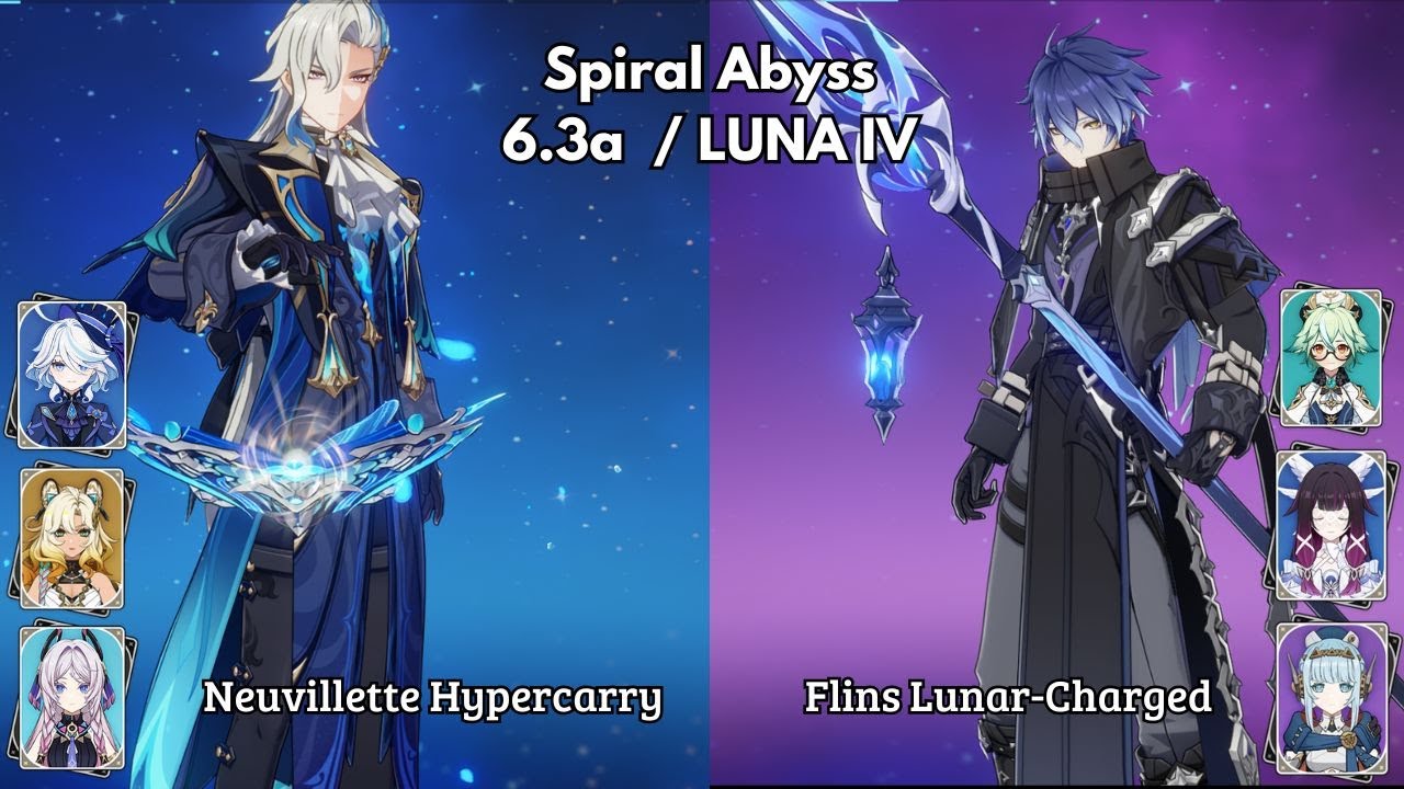 C0R1 Neuvillette Hypercarry & C0R1 Flins Lunar-Charged | Spiral Abyss Luna IV | Genshin Impact