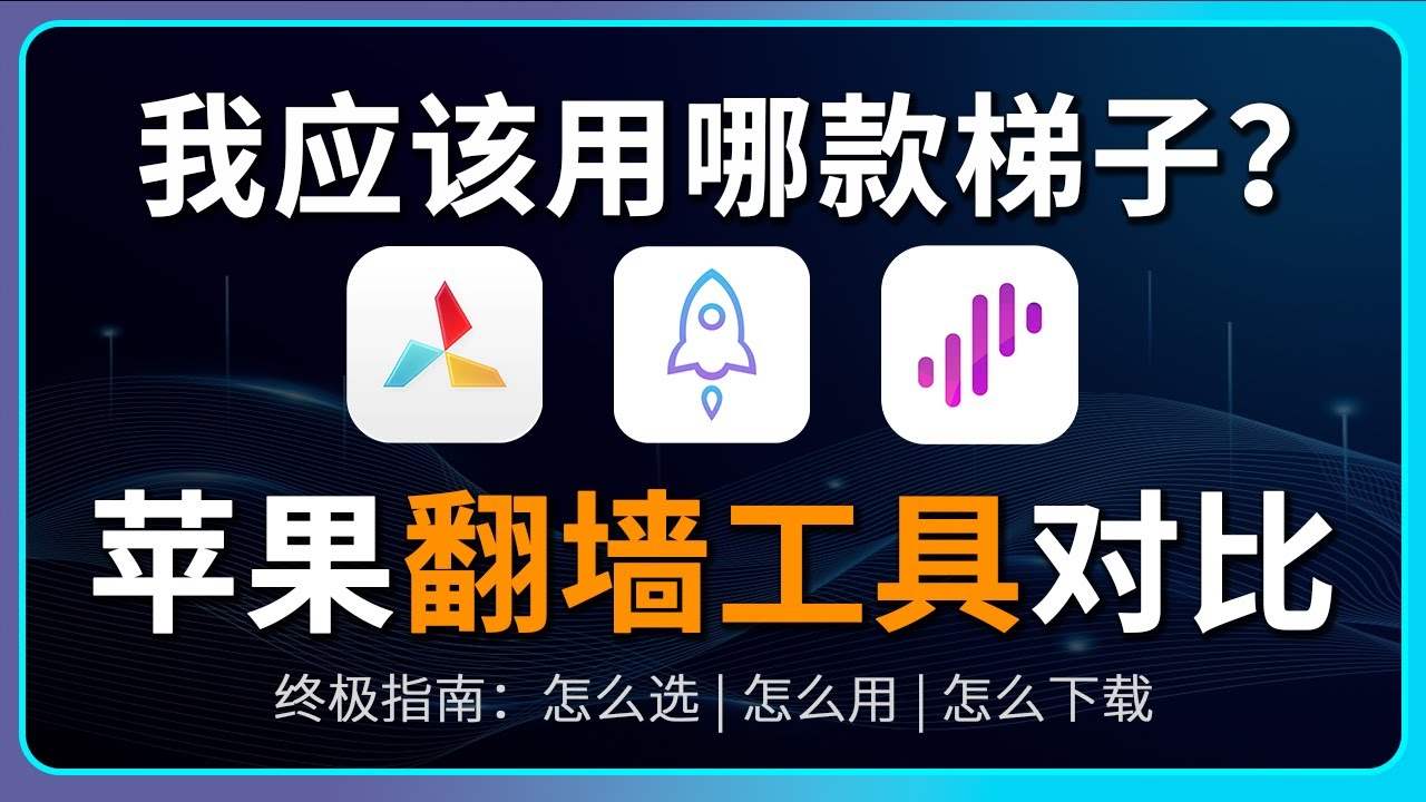 【2026最新版本】苹果全家桶科学上网指南｜iOS/Mac/Apple TV翻墙工具推荐｜梯子推荐｜科学上网｜苹果VPN推荐｜圈叉+小火箭+Surge