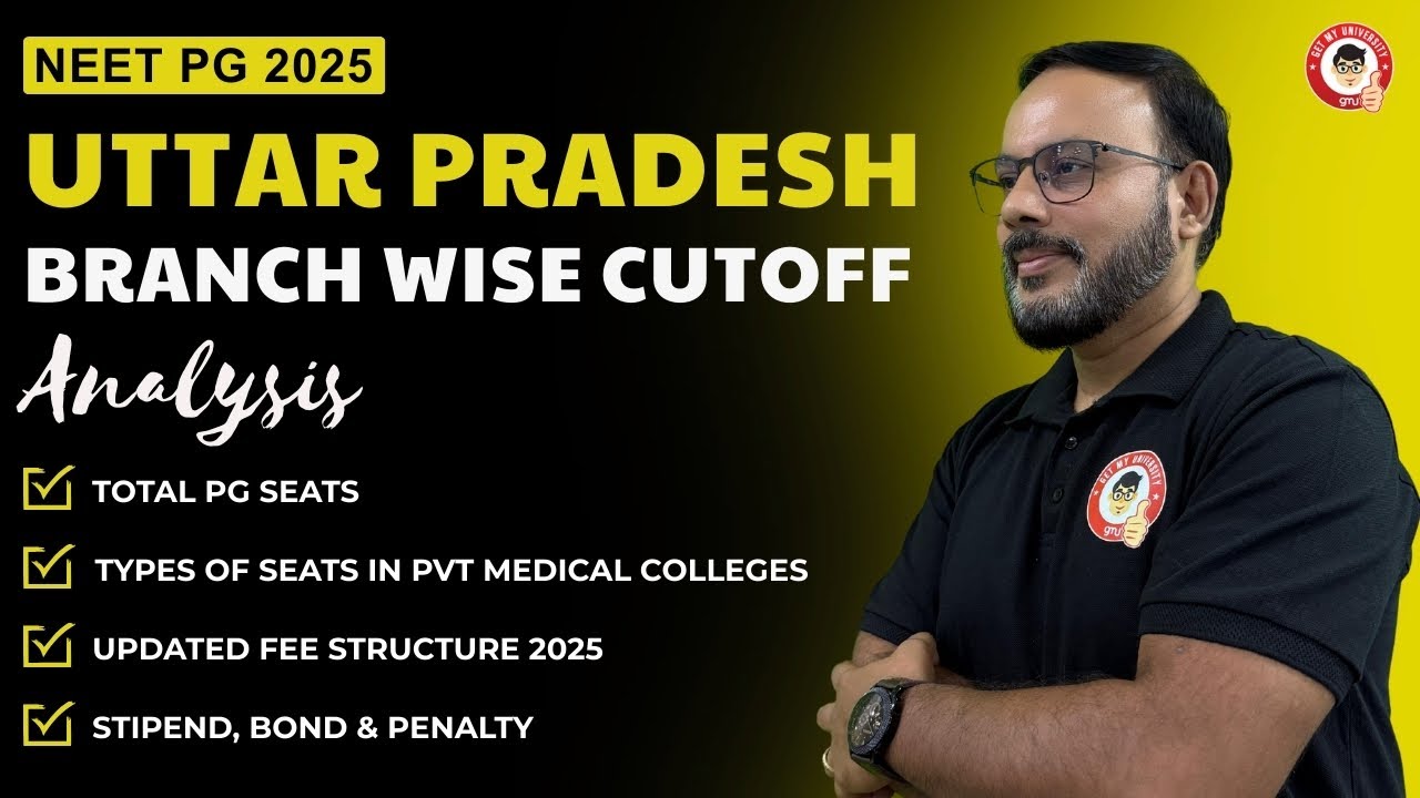 NEET PG 2025 UP Branch Wise Cutoff Analysis | PG Seats, Private College Fees, Stipend & Bond Details