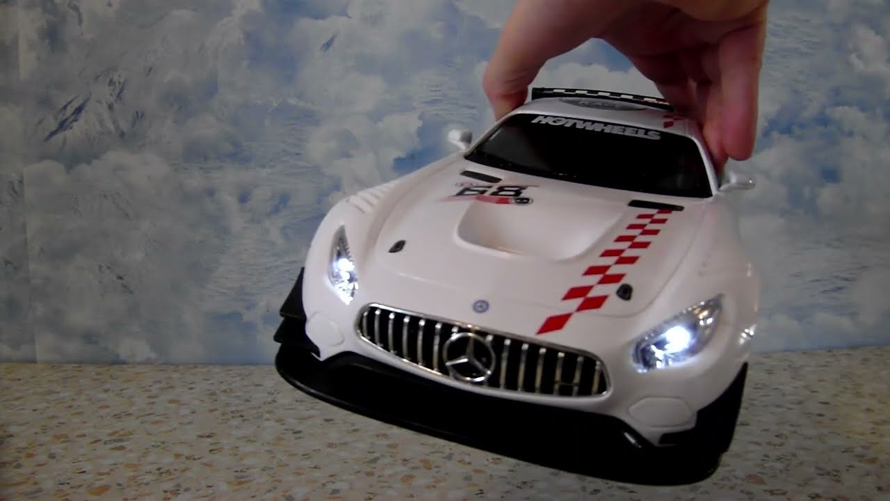 Детский мир - Машины Hot Wheels на Р/У 1:14 Mercedes AMG GT3 74100-1 и Ford Shelby GT500 49400-1